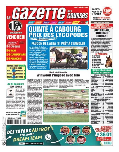 gouve turf la référence|La Gazette des Courses .